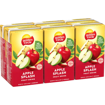 Golden Circle Apple Splash Poppers 250ml X 6 Pack