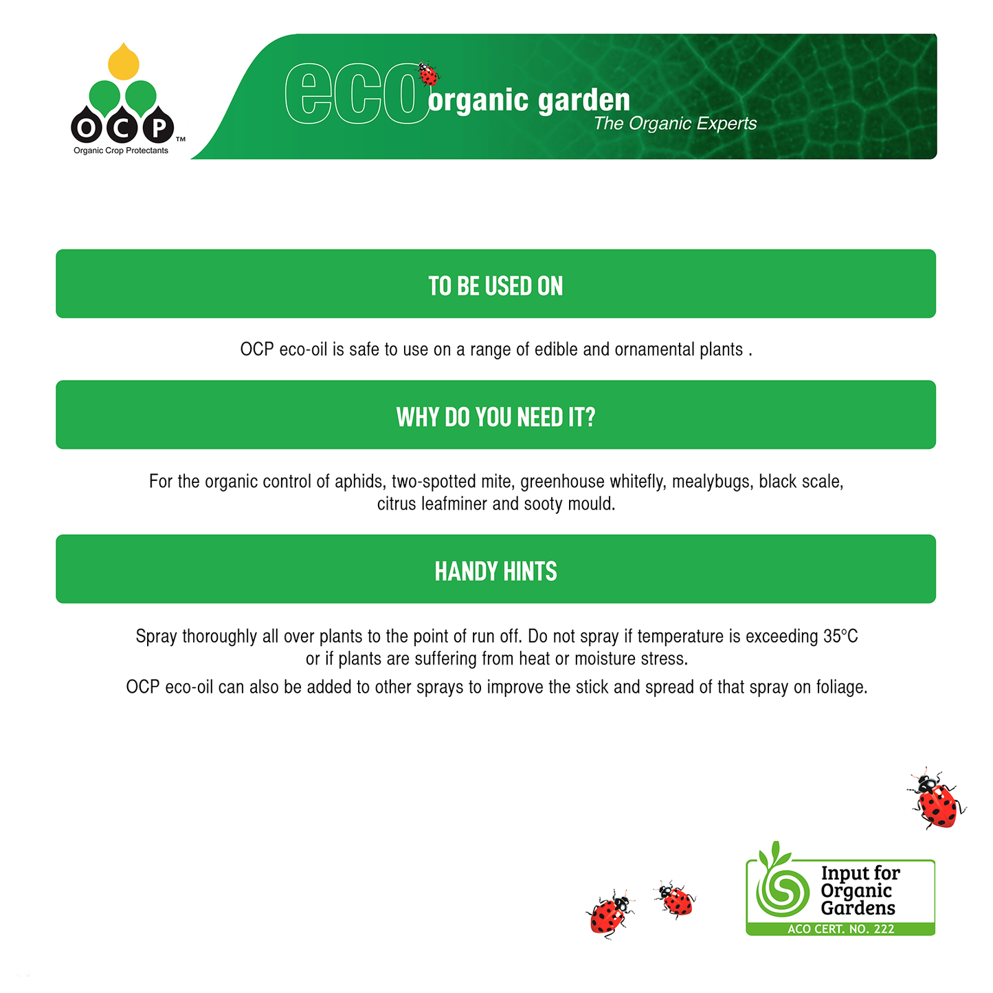OCP Eco Oil Concentrate - 500ml
