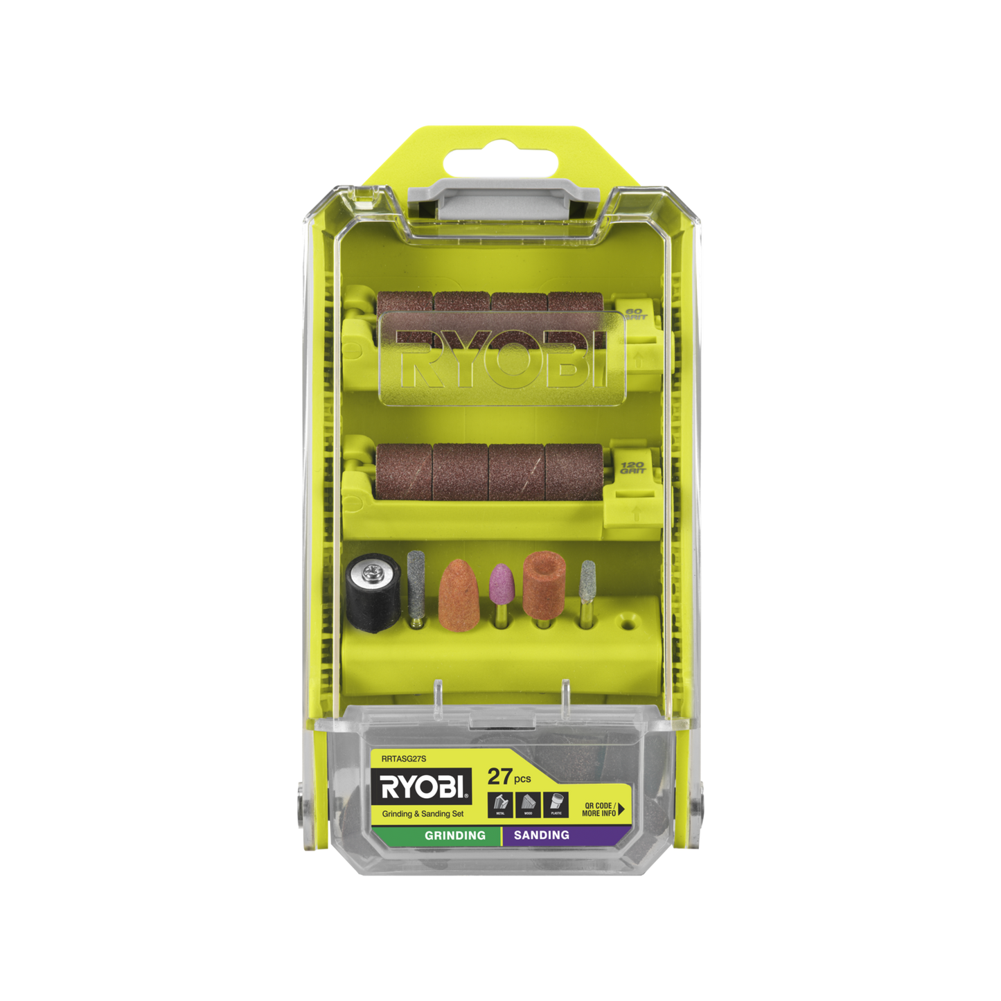 Ryobi Grinding and Sanding Set - 38mm - 27 Piece