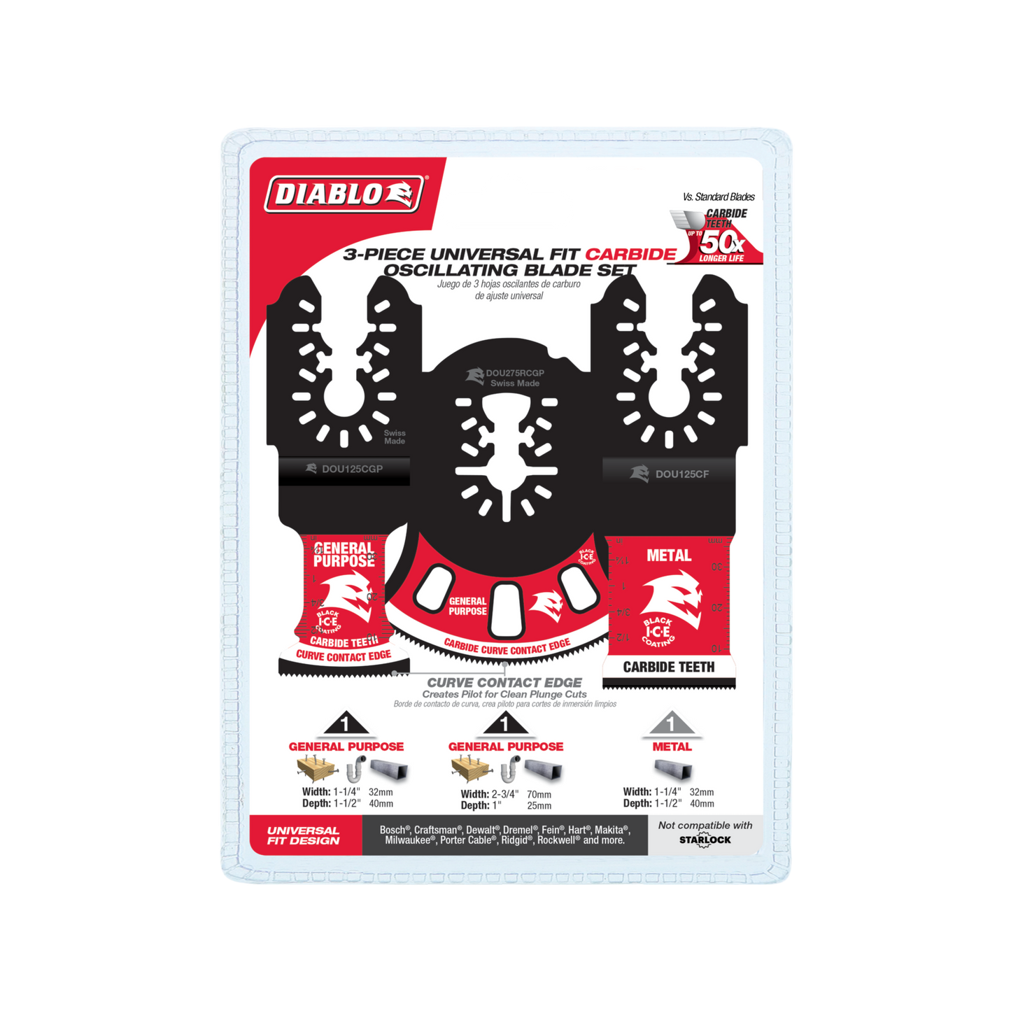 Diablo Carbide Multi Tool Blade - 3 Pack