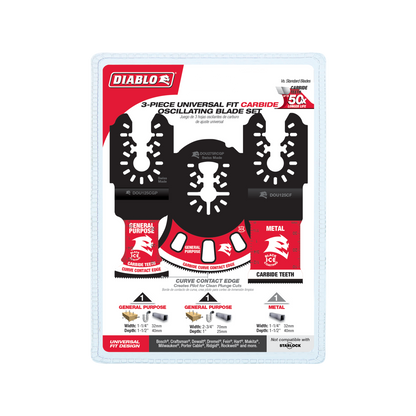 Diablo Carbide Multi Tool Blade - 3 Pack