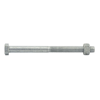 Zenith Hot Dip Galvanised Hex Head Bolts - M12 x 180mm - 12 Pack