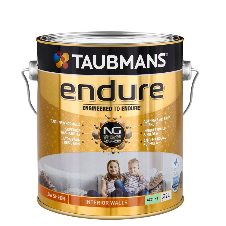 Taubmans 2L Accent Low Sheen Endure Interior Walls Paint