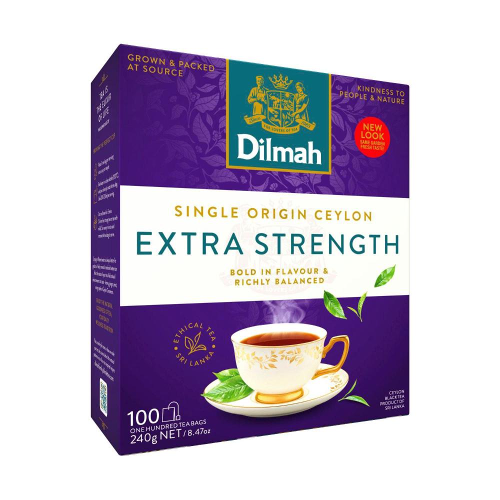 Dilmah Pure Ceylon Extra Strength Tea Bags 100 Pack - 240g