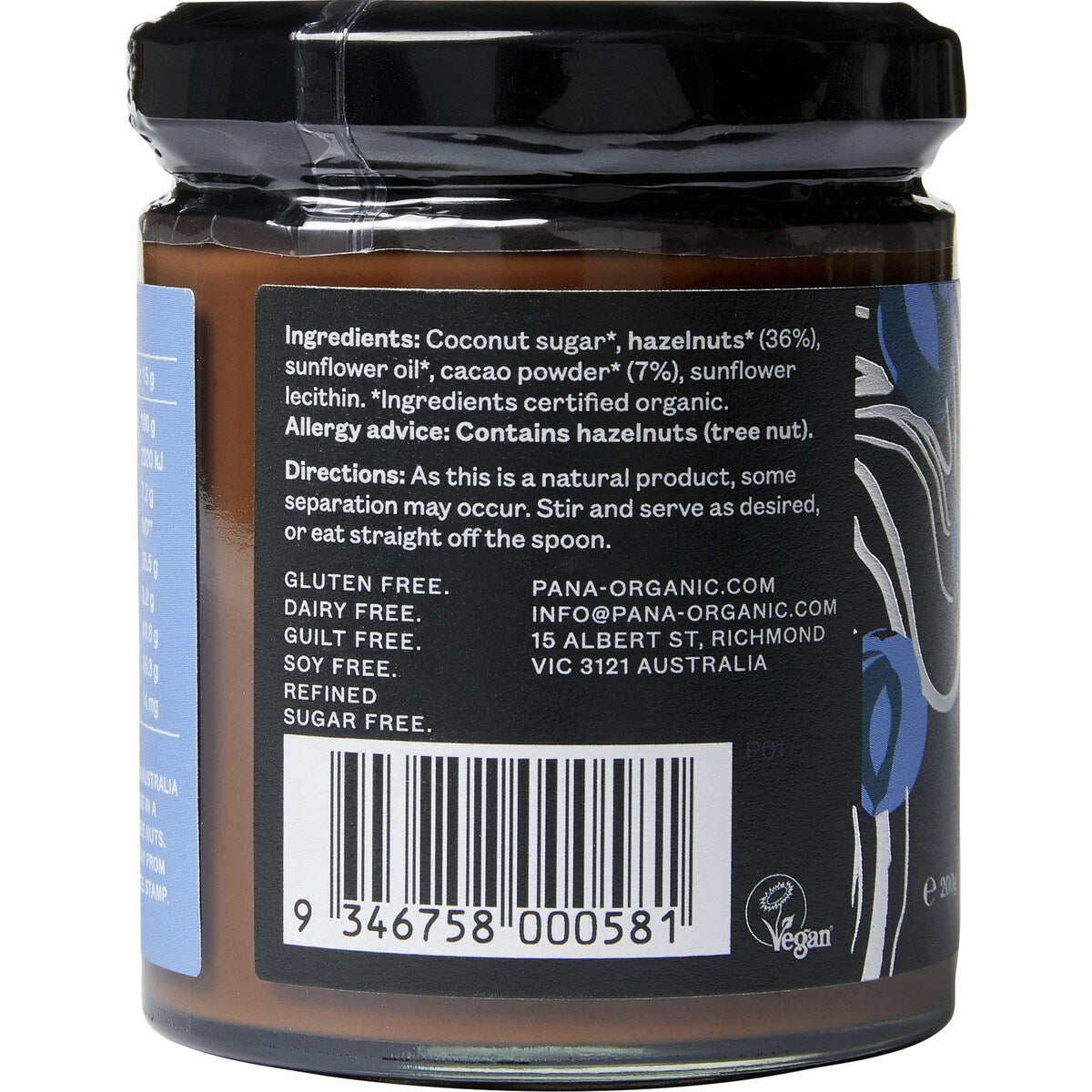 Pana Organic Hazelnut & Chocolate Spread 200g