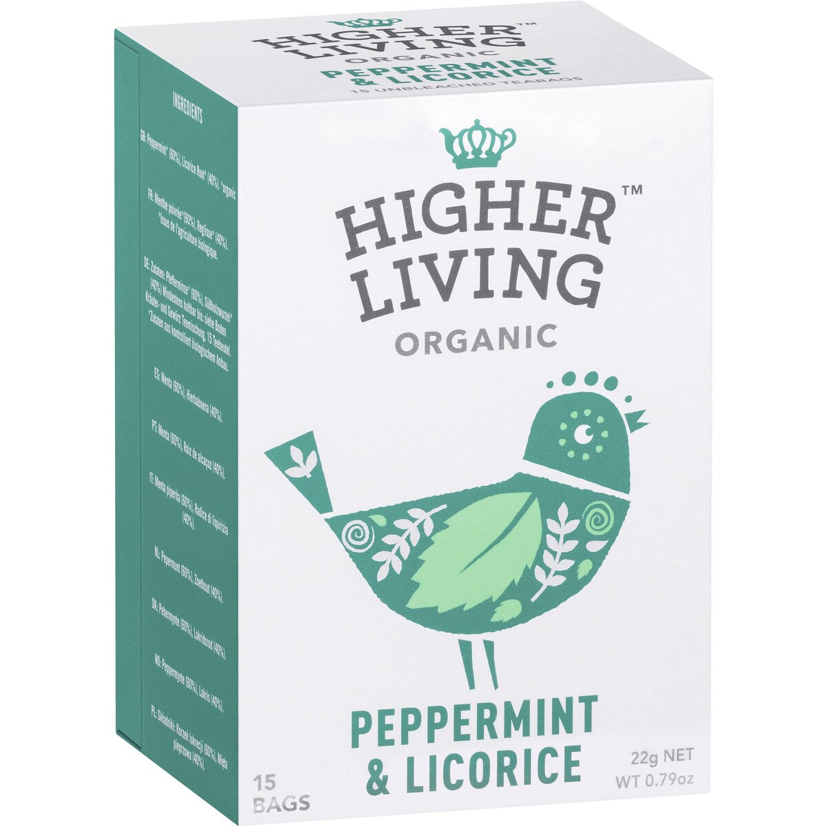 Higher Living Peppermint & Licorice Tea 15 pack