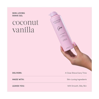 Gem Skin Loving Shave Gel Coconut Vanilla - 195g