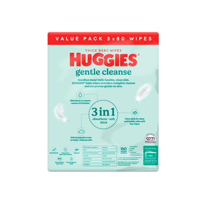 Huggies Thick Baby Wipes Fragrance Free - 3 pack
