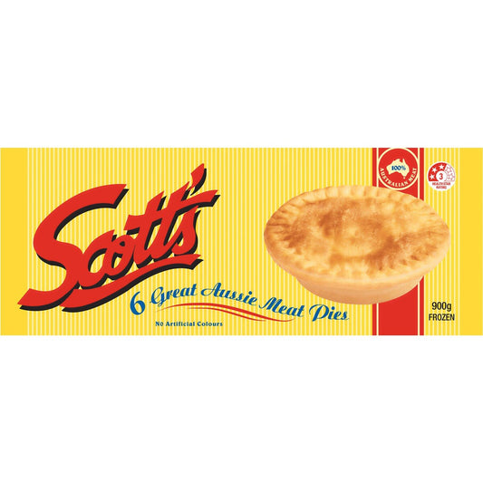 Scotts Pies Meat 6 Pack 900g