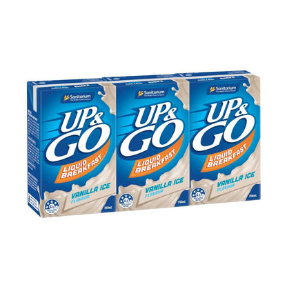 UP&GO Liquid Breakfast Vanilla Ice 3x250ml - 750mL