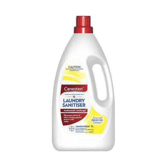 Canesten Antibacterial And Antifungal Hygiene Laundry Rinse Sanitiser Lemon Scented - 1L