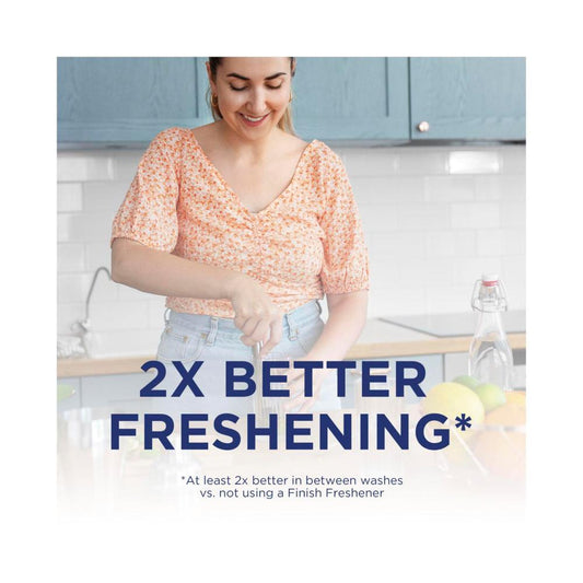 Finish 2 In 1 Dishwasher Freshener Lemon & Lime - 1 Pack