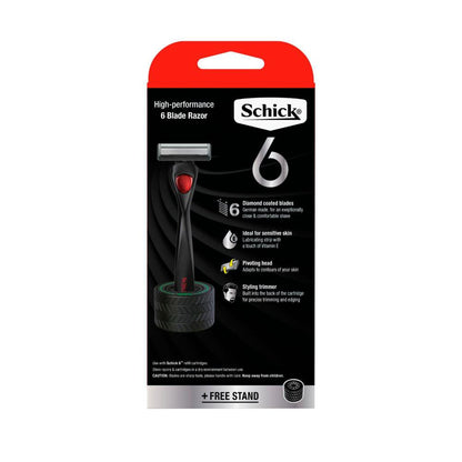 Schick 6 Razor Kit +1 Refill Blade - 1 Each