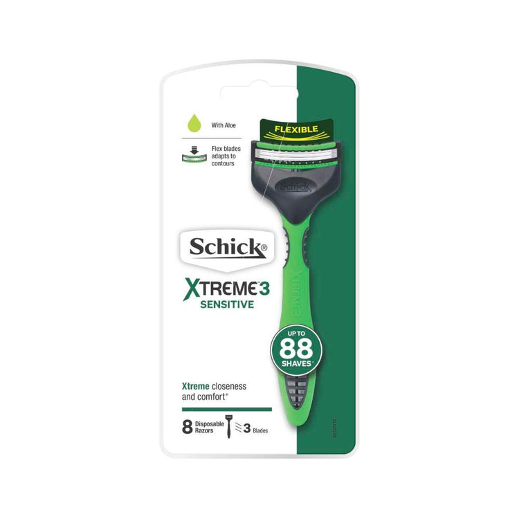 Schick Xtreme 3 Sensitive Disposable Razors - 8 Pack
