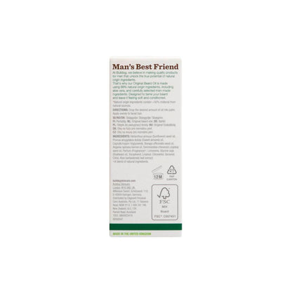 Bulldog Skincare Original Beard Oil - 30mL