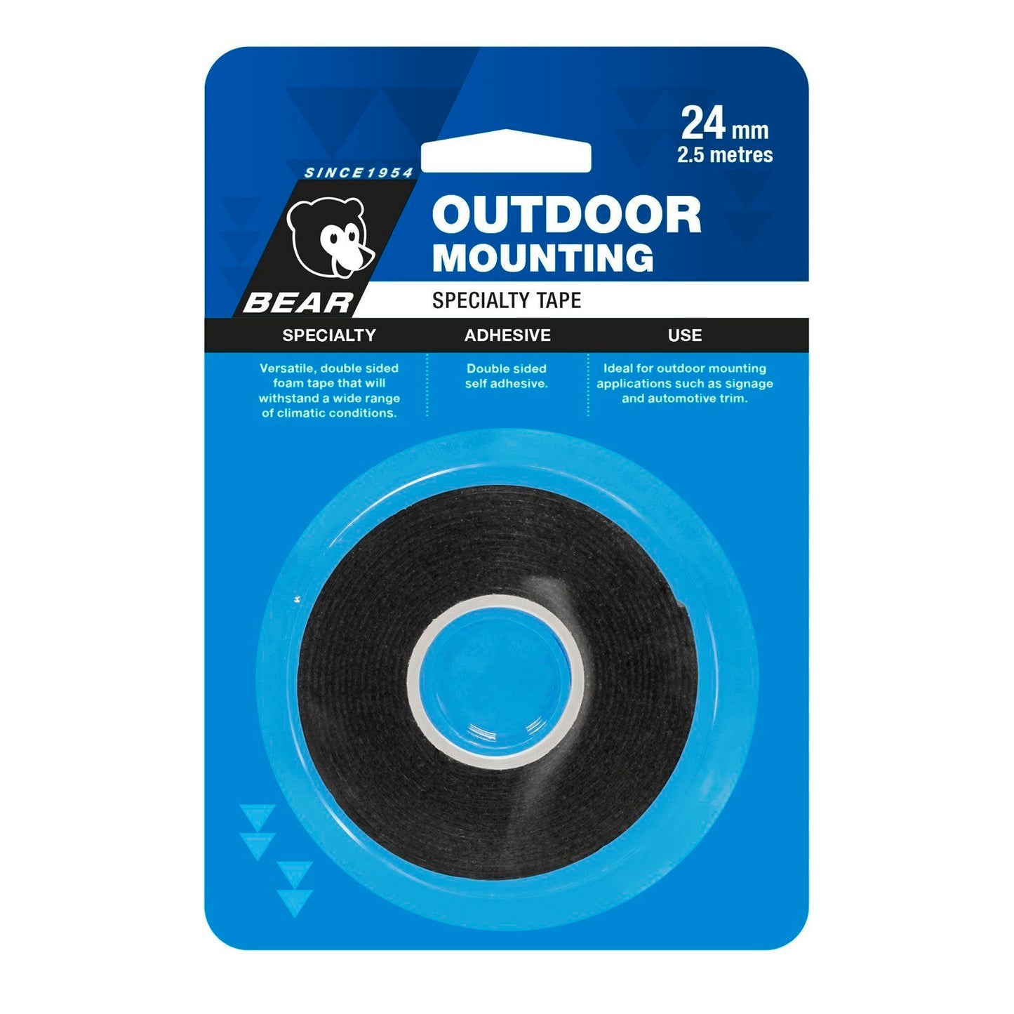 Bear Outdoor Mounting Tape - 24mm x 2.5m