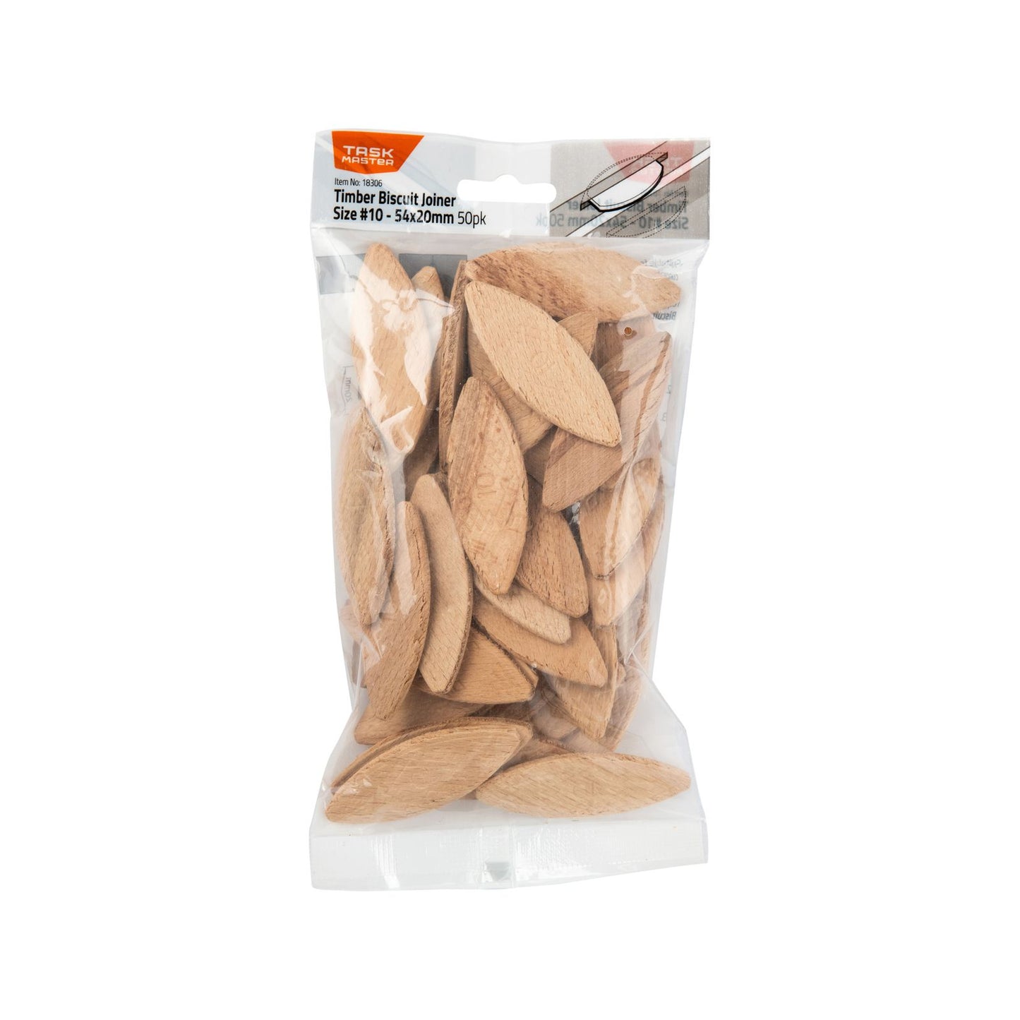 Taskmaster Biscuit Joiner - 54 x 20mm - 50 Pack