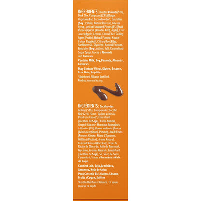 Nice & Natural Chocolate Nut Bar Apricot 180g X6 Pack