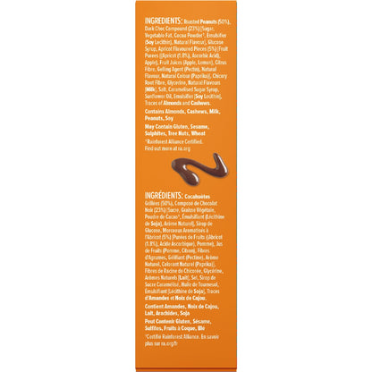 Nice & Natural Dark Choc Nut Bars Apricot 6 Pack