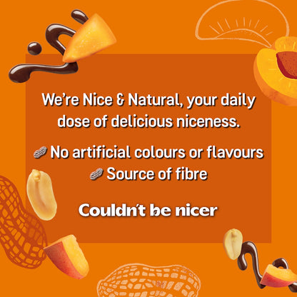 Nice & Natural Dark Choc Nut Bars Apricot 6 Pack