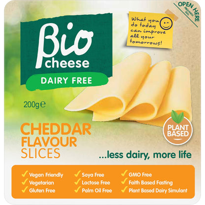 Bio Cheese Dairy Free Cheddar Slices 200g