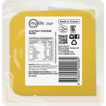 Bio Cheese Dairy Free Cheddar Slices 200g