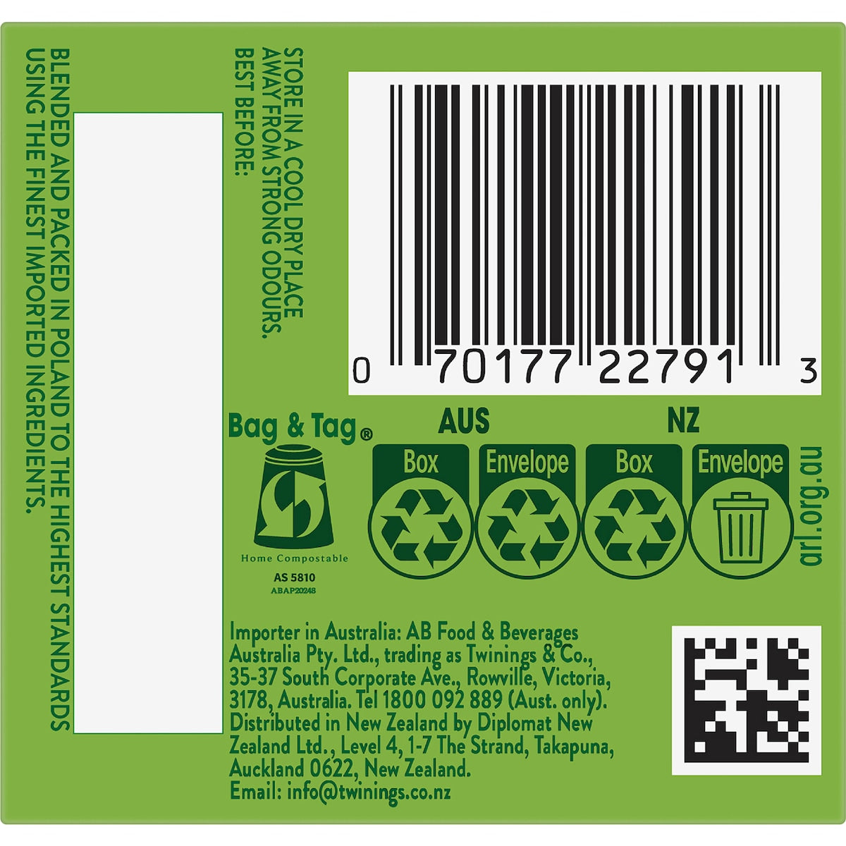 Twinings Jasmine Green Tea Bags 10 Pack