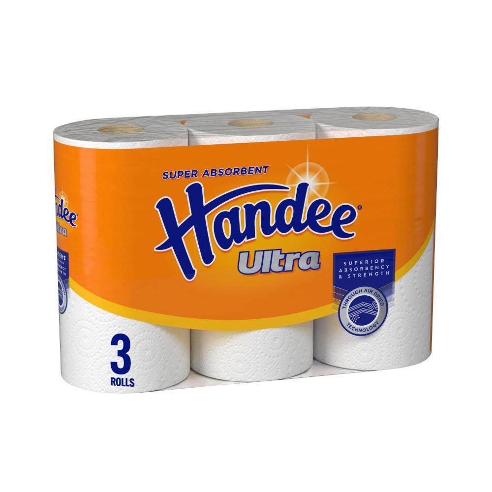 Handee Ultra Paper Towels White - 3 pack