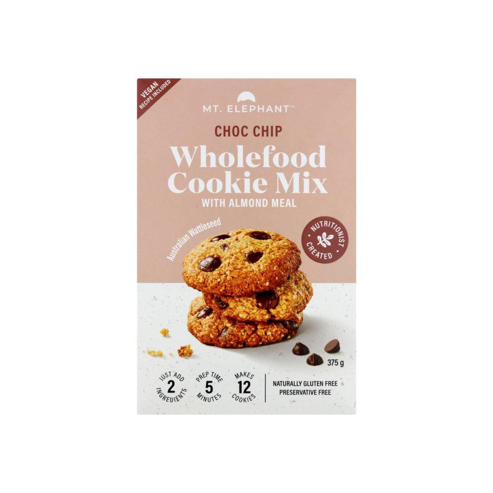 Mt. Elephant Wholefood Cookie Mix Vanilla Choc Chunk - 375g