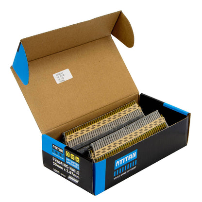 Titan Collated Framing Nails - 50mm - 1000 Pack