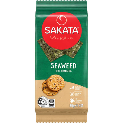 Sakata Rice Crackers Seaweed Snack 80g