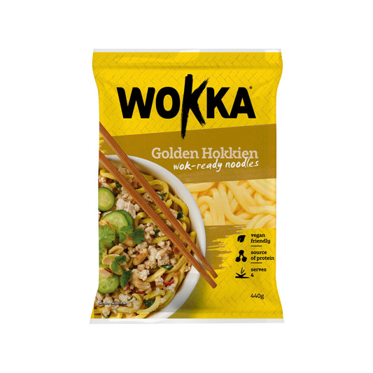 Wokka Golden Hokkien Wok Ready Noodles - 440g