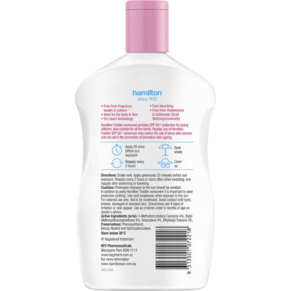 Hamilton Spf 50+ Toddler Sunscreen Lotion 250ml