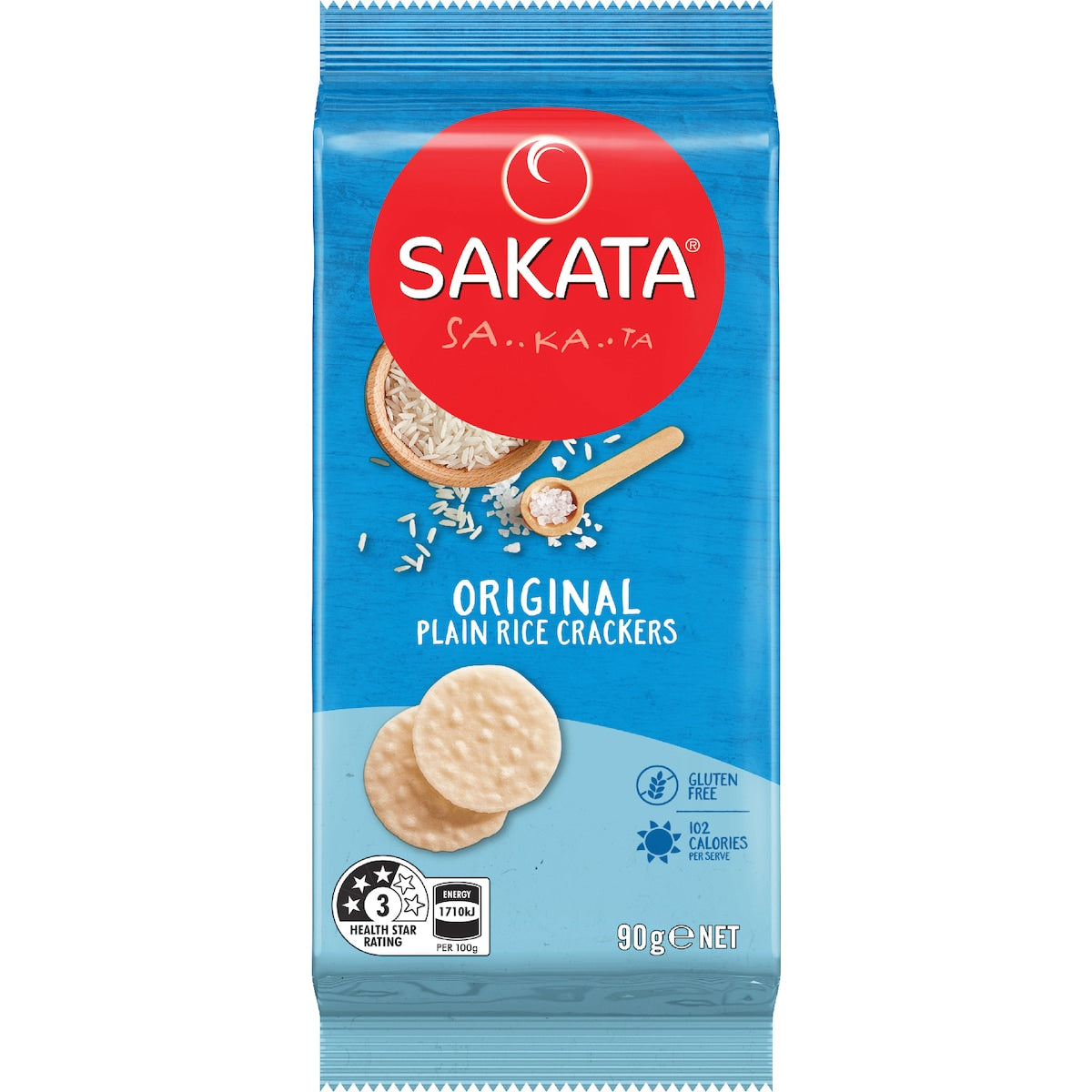 Sakata Rice Crackers Original Plain 90g