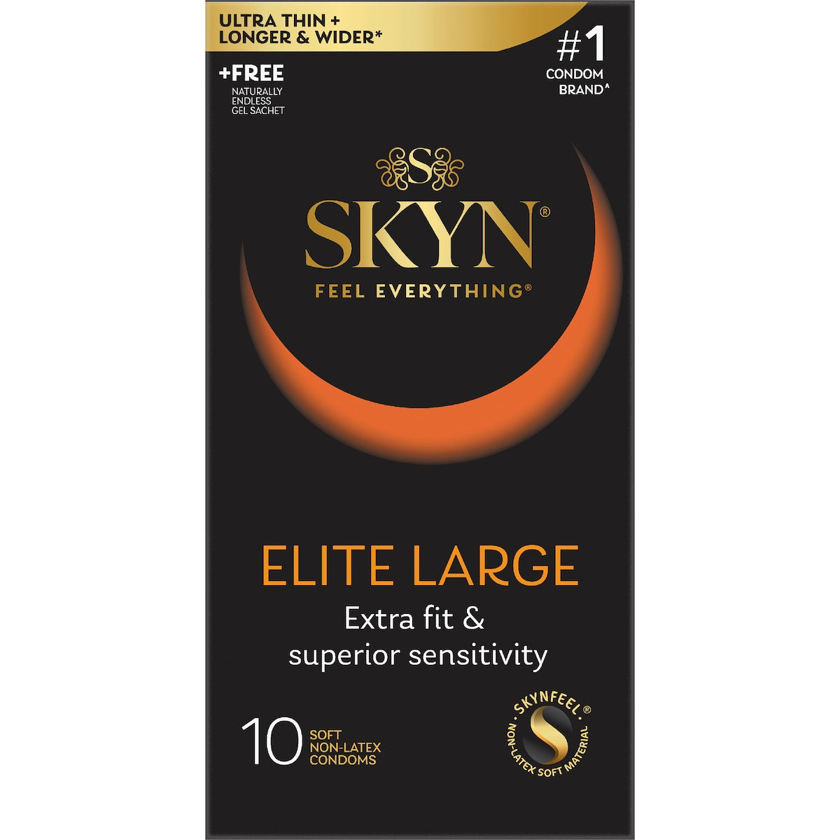 Skyn Elite Large Non-latex Condoms 10 Pack