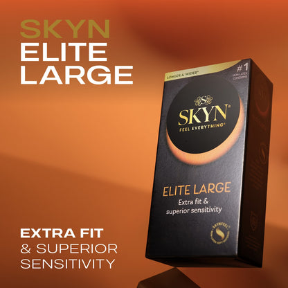 Skyn Elite Large Non-latex Condoms 10 Pack