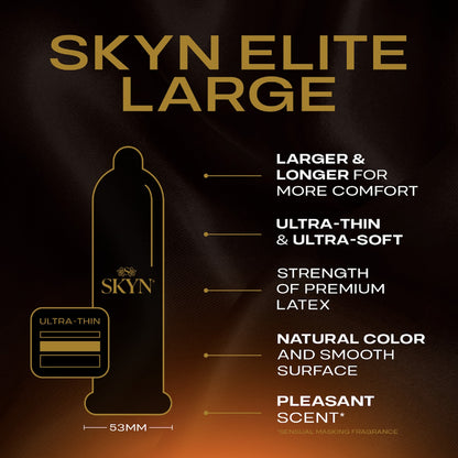 Skyn Elite Large Non-latex Condoms 10 Pack