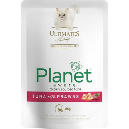 Ultimates Indulge Planet Aware Tuna With Prawns Wet Cat Food 85g