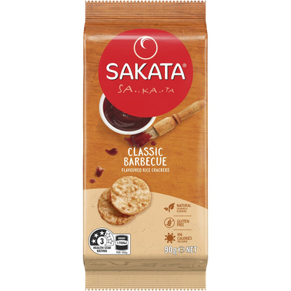 Sakata Rice Crackers Barbeque Snack 90g