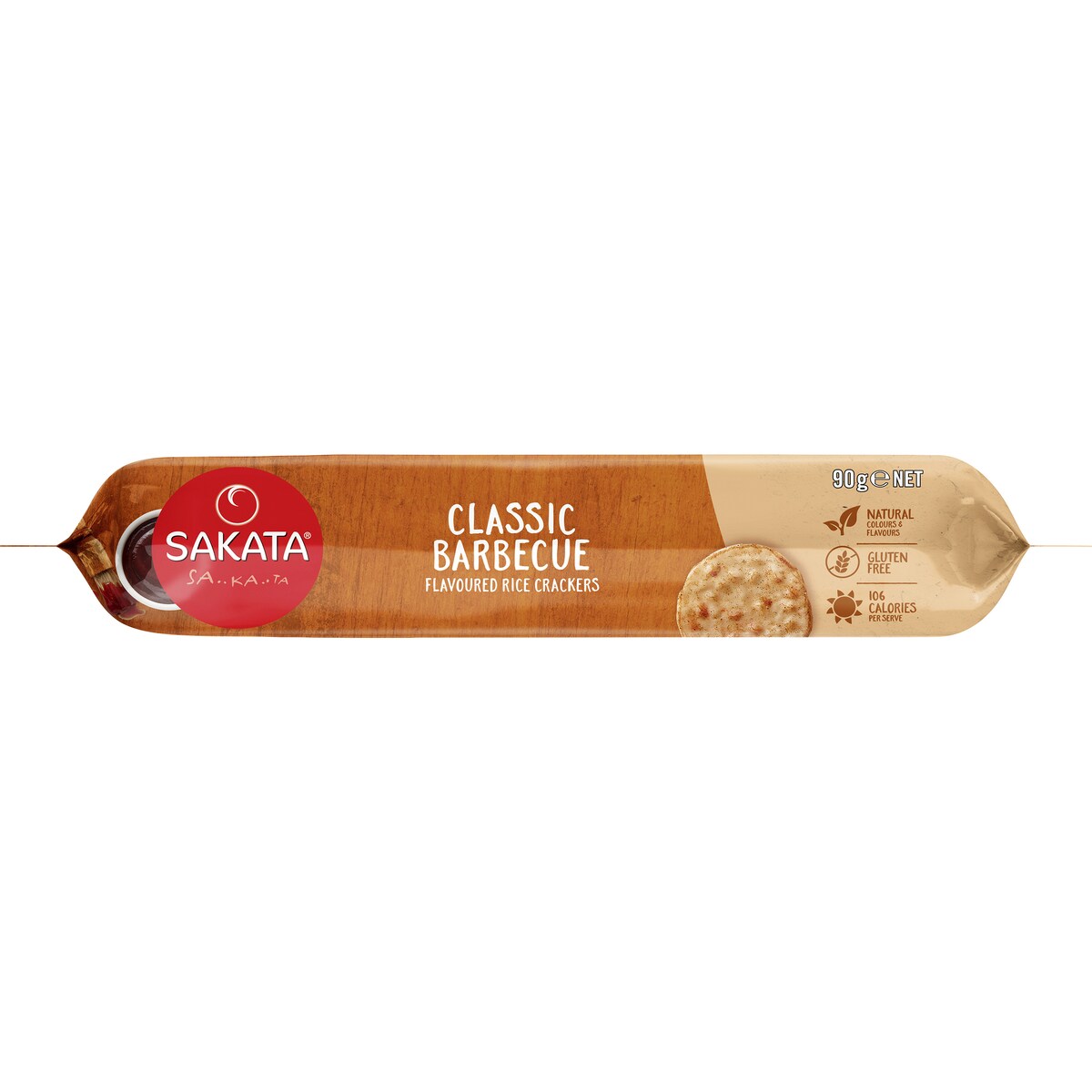Sakata Rice Cracker Biscuits BBQ 90g