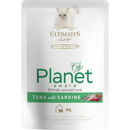 Ultimates Indulge Planet Aware Tuna With Sardine Wet Cat Food 85g