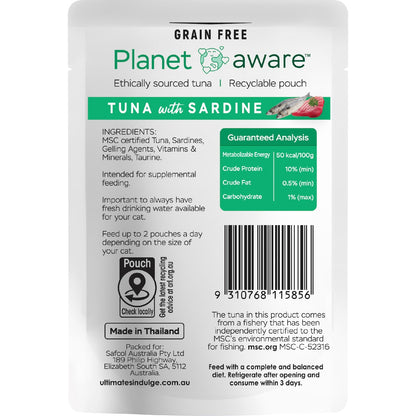 Ultimates Indulge Planet Aware Tuna With Sardine Wet Cat Food 85g