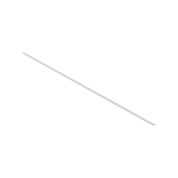 Flexi Storage Home Solutions 2500mm White Basic Shelving Single Slot Wall Strip