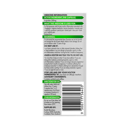 Nurofen Zavance Mini Liquid Caps - 16 Pack
