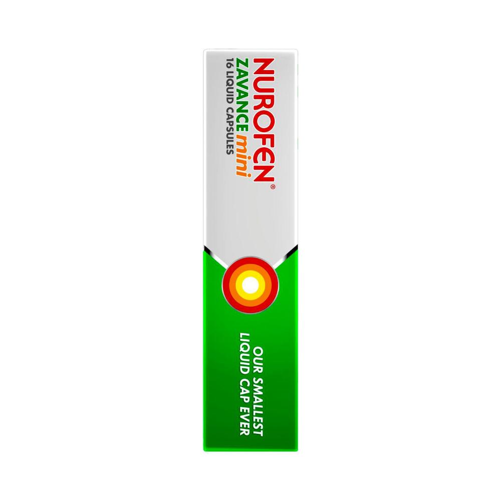 Nurofen Zavance Mini Liquid Caps - 16 Pack