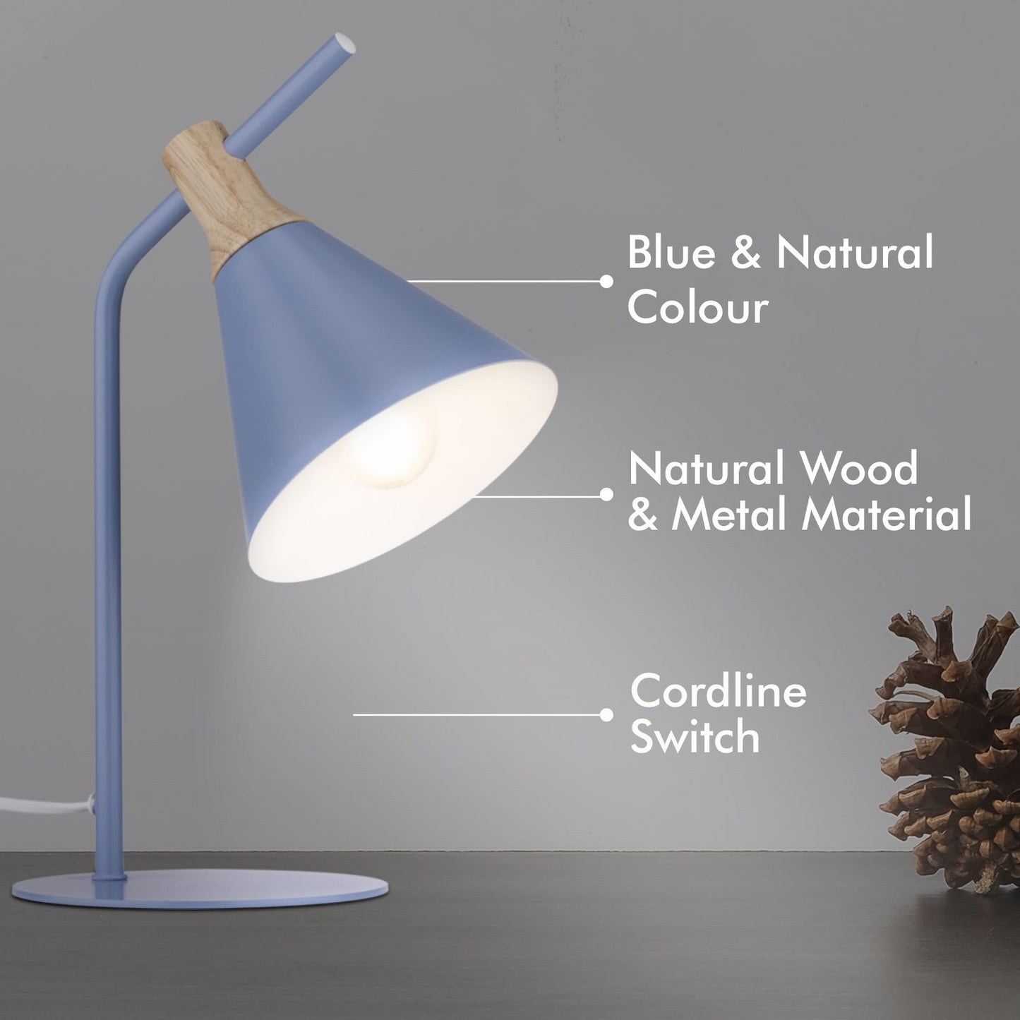 Verve Mountain Spring Alston Task Lamp - 150 x 350mm