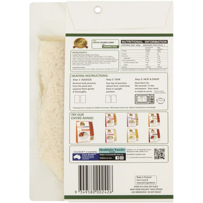 Coco Earth Thai Green Chicken Curry With Jasmine Rice 400g