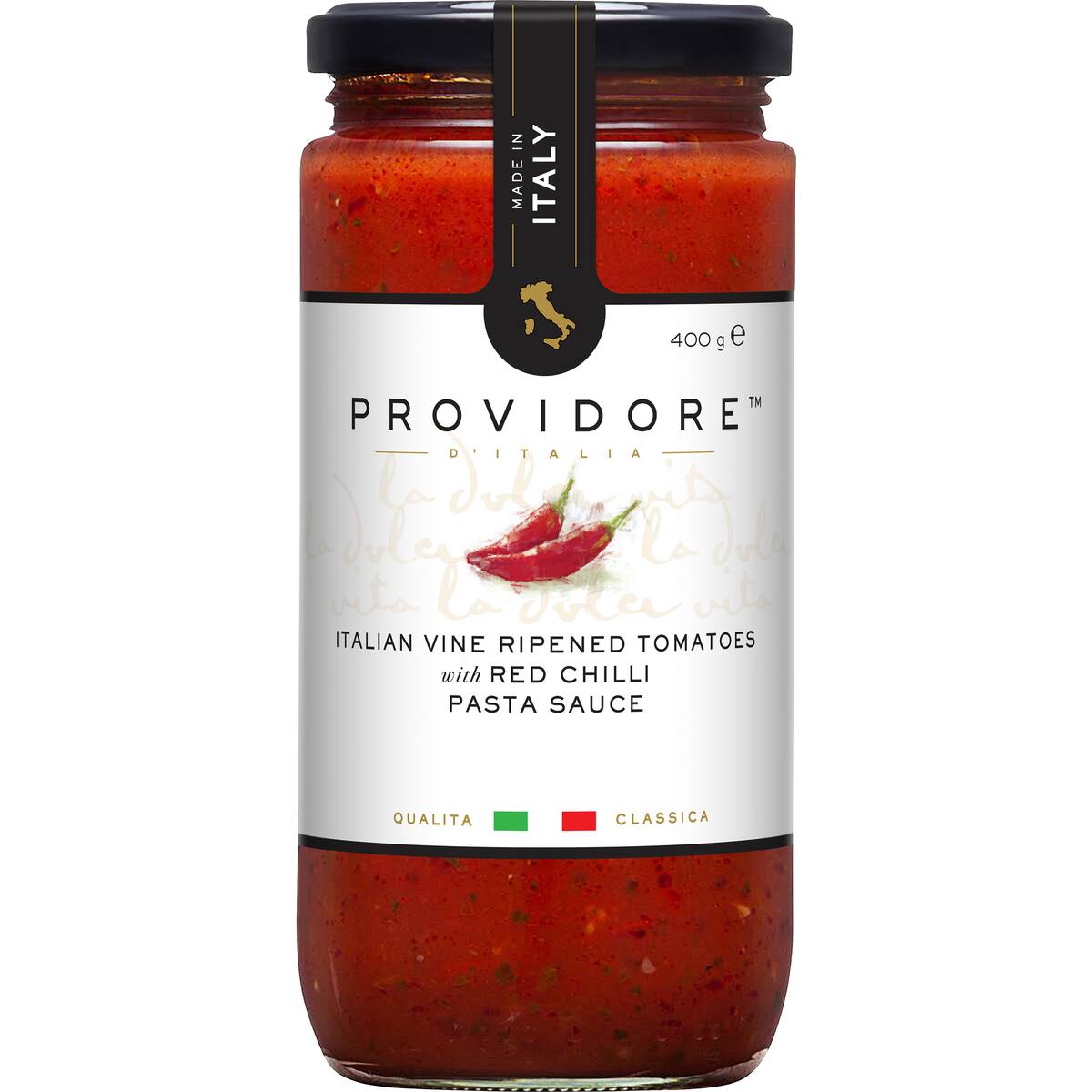 Providore Vine Ripened Tomato Pasta Sauce With Red Chilli 400g