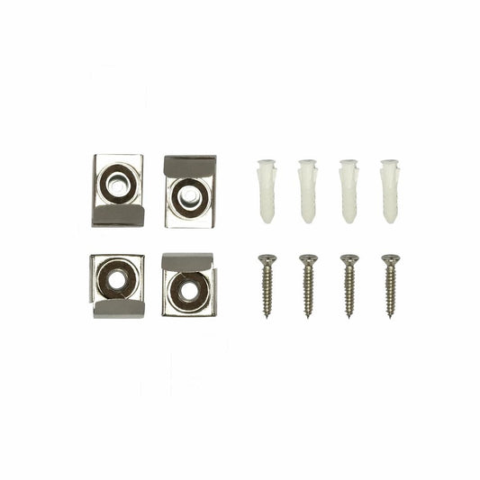 Everhang Mirror Clip Set - 11kg Steel - Easy Install - Secure Hold