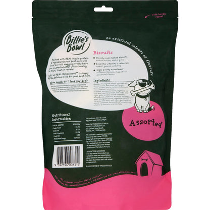 Billies Bowl Biscuits Dog Treats Assorted Flavours 1kg